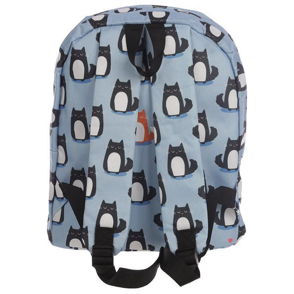 Gift Bag - Cat Design Rucksack - Feline Fine Backpack