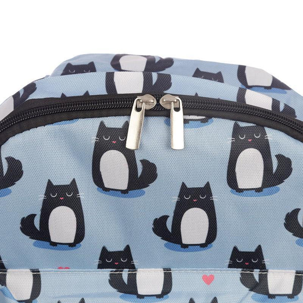 Gift Bag - Cat Design Rucksack - Feline Fine Backpack