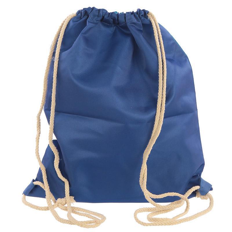 Handy Cotton Drawstring PE Gym School Bag Mermaid Slogan Bags