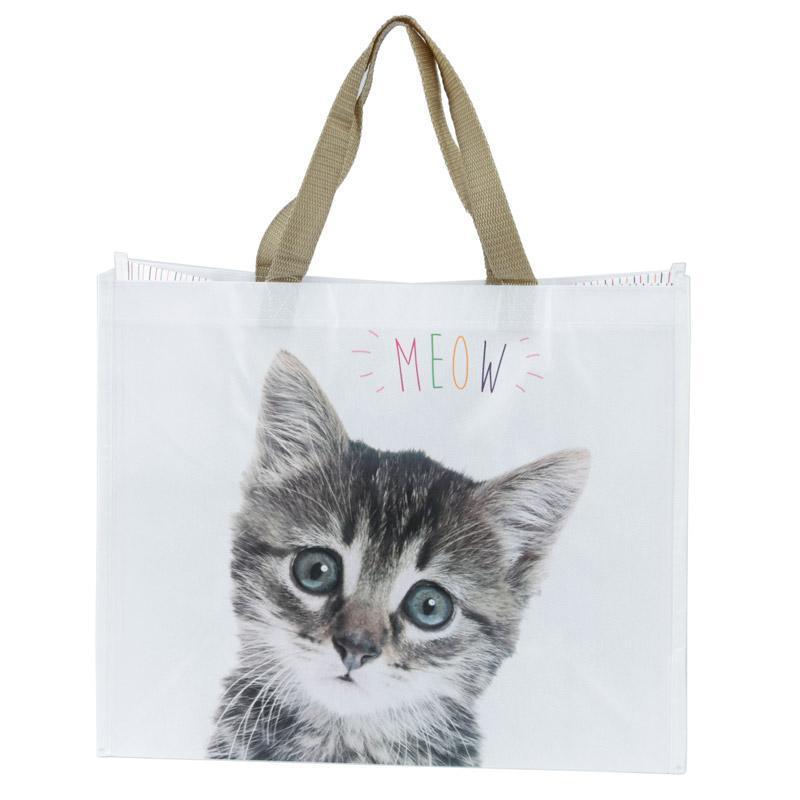 Cute Cat Design Durable Reusable Shopping Bag Meow! – Bags of Room