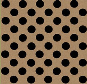 Printed Kraft Paper Gift Wrap Pack 1 Roll - 2M - Botanical Spot Black