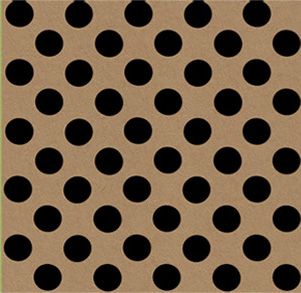 Printed Kraft Paper Gift Wrap Pack 1 Roll - 2M - Botanical Spot Black