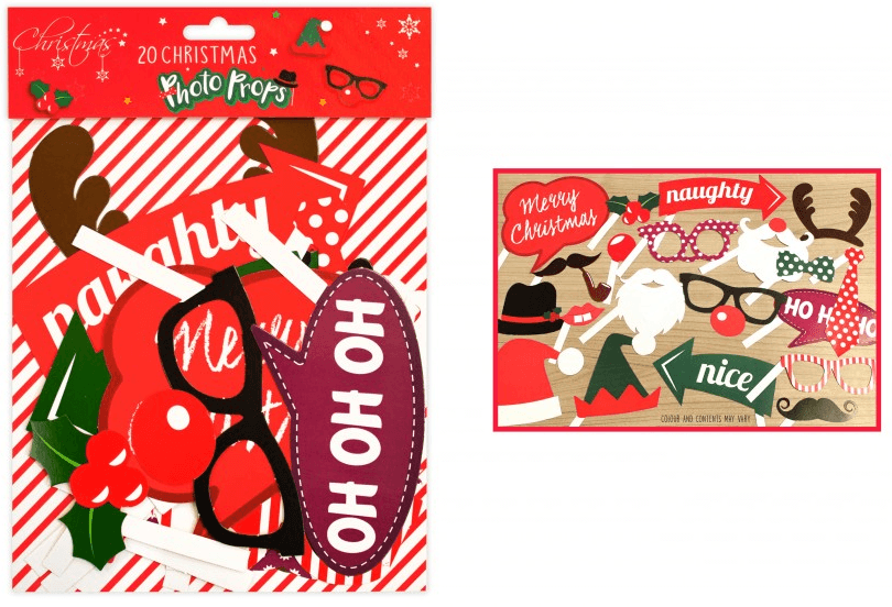 Christmas Decoration - Christmas Photo Props 20 Piece Set