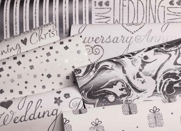 Glitter Rollwrap Paper Gift Wrap Roll - 2M