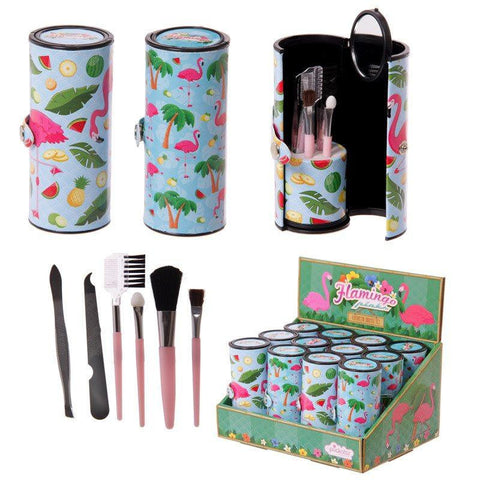 Beauty - Fun Make Up Utensil Kit - Flamingo Design Make Up Utensil Kit
