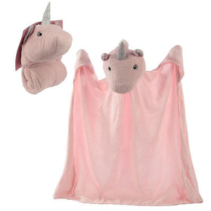 Blanket - Plush Enchanted Unicorn Pink Wearable Snuggle Blanket