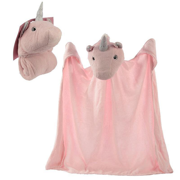 Blanket - Plush Enchanted Unicorn Pink Wearable Snuggle Blanket