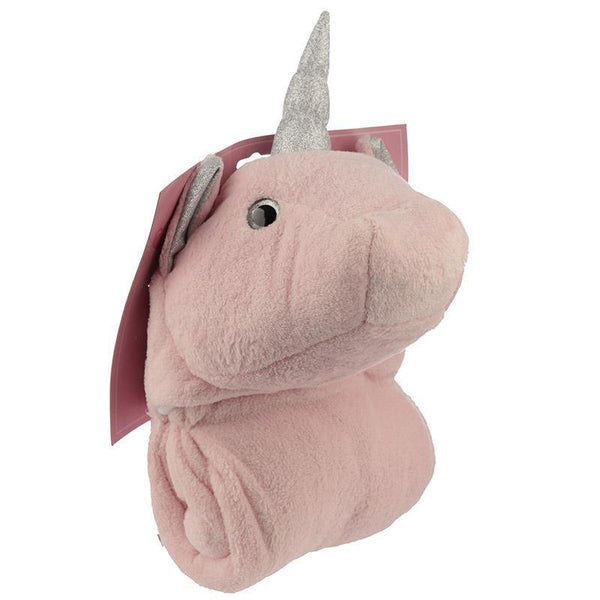 Blanket - Plush Enchanted Unicorn Pink Wearable Snuggle Blanket
