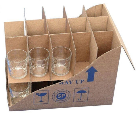 Bottle And Glass Packs - Box - Glass/Mug Inserts & Dividers - 30 Cells