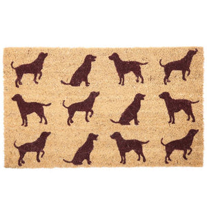 Coir Door Mat - Coir Door Mat - Dog Silhouette