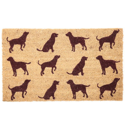Coir Door Mat - Coir Door Mat - Dog Silhouette