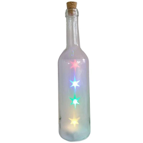 Decorative Bottle With Led - Decorative Bottle Jar With Multicoloured LED Stars Light String 0.6W