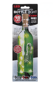 Decorative Bottle With Led - Decorative Bottle Light With 15 LED Light String 0.6W