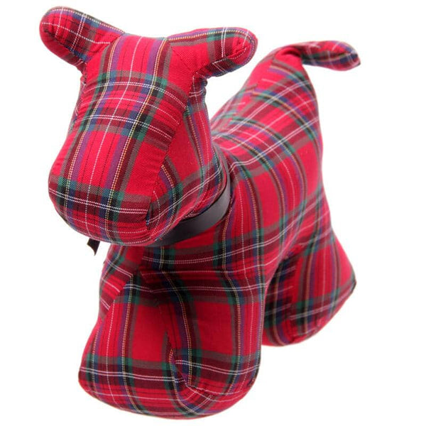Door Stop - Tartan Scottie Dog Shaped Door Stop