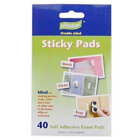 Double Sided - Ultratape 40 Double Sided Sticky Foam Pads 25mm X 12mm