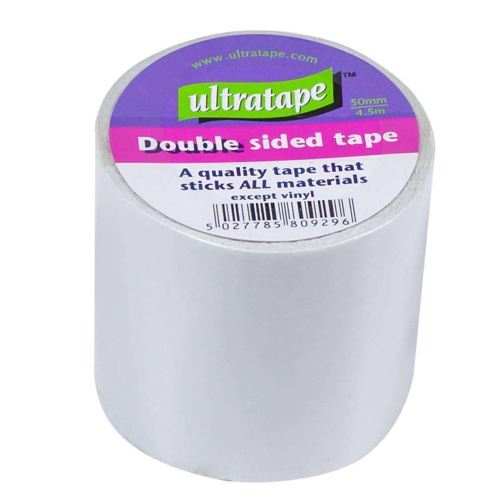 Double Sided - Ultratape Double Sided Carpet Tape Wide Adhesive Stick All Material 50mm X 4.5m