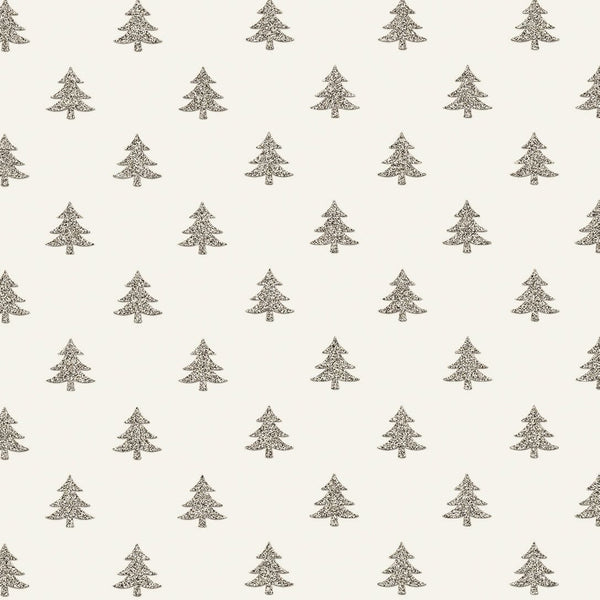 Printed Kraft Paper Gift Wrap Pack 1 Roll - 2M - Bio-Glitter Gold Christmas Tree