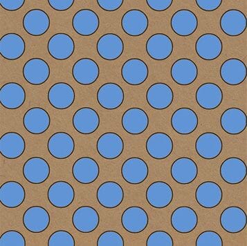 Printed Kraft Paper Gift Wrap Pack 1 Roll - 2M - Botanical Spot Blue
