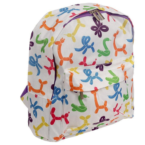 Gift Bag - Balloon Animals Fun Design Rucksack 31 X 27 X 10cm - Backpack