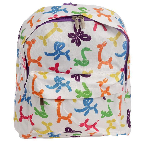 Gift Bag - Balloon Animals Fun Design Rucksack 31 X 27 X 10cm - Backpack