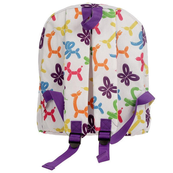Gift Bag - Balloon Animals Fun Design Rucksack 31 X 27 X 10cm - Backpack