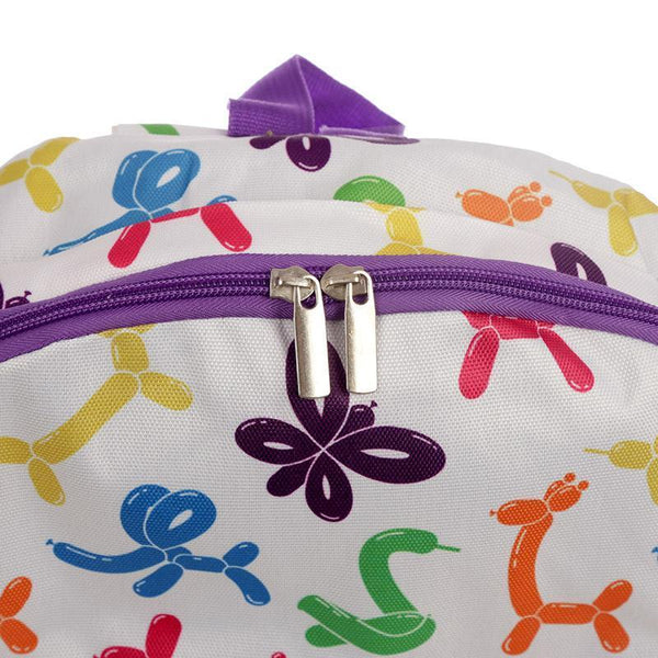 Gift Bag - Balloon Animals Fun Design Rucksack 31 X 27 X 10cm - Backpack
