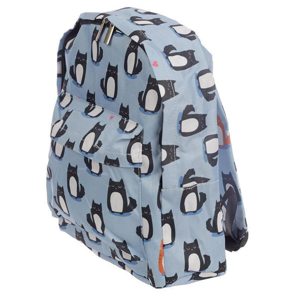 Gift Bag - Cat Design Rucksack - Feline Fine Backpack