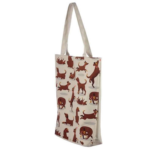 Gift Bag - Catch Patch Dog Design Cotton Bag With Zip & Lining