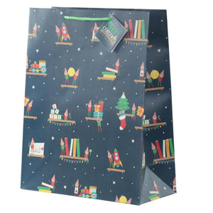 Gift Bag - Christmas Elf Design Gift Bag 26 X 12 X 33cm