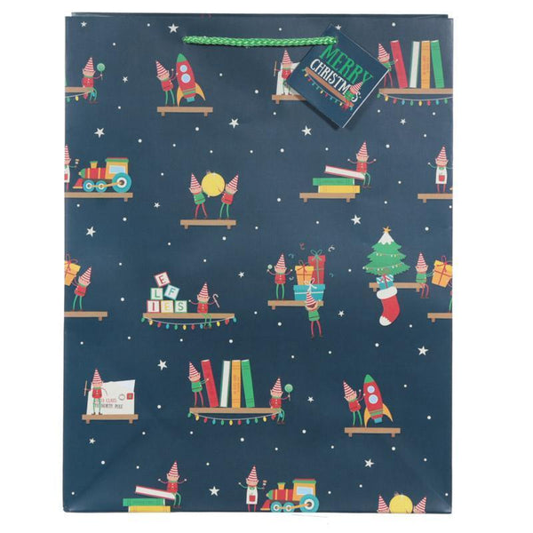 Gift Bag - Christmas Elf Design Gift Bag 26 X 12 X 33cm