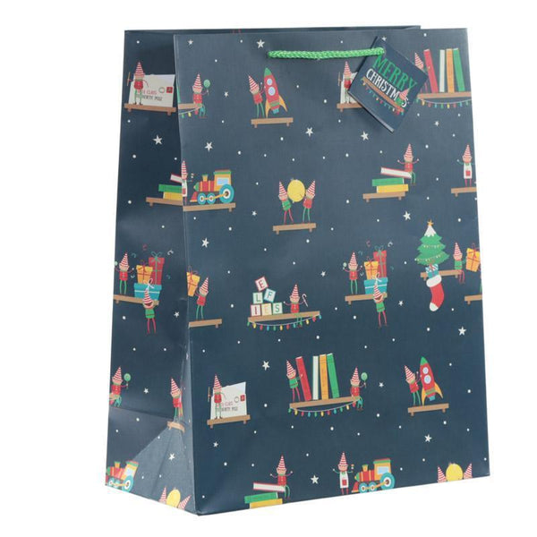 Gift Bag - Christmas Elf Design Gift Bag 26 X 12 X 33cm