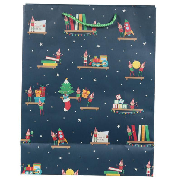 Gift Bag - Christmas Elf Design Gift Bag 26 X 12 X 33cm