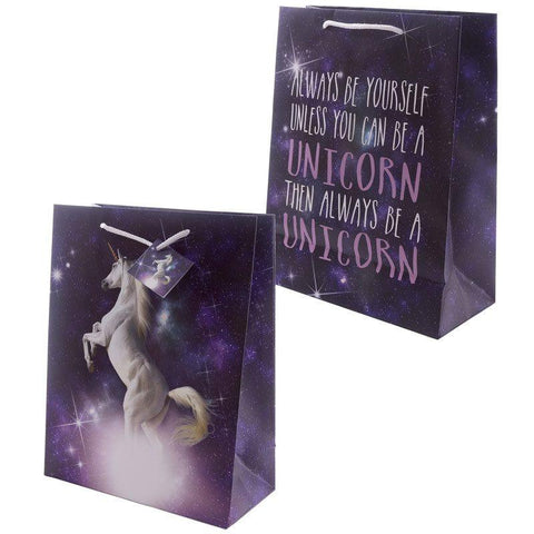 Gift Bag - Cosmic Unicorn Design Gift Bag 26 X 12 X 33cm - Always Be A Unicorn