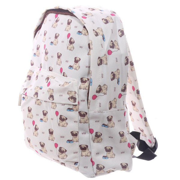 Gift Bag - Cute Pug Design Rucksack 31 X 27 X 11cm