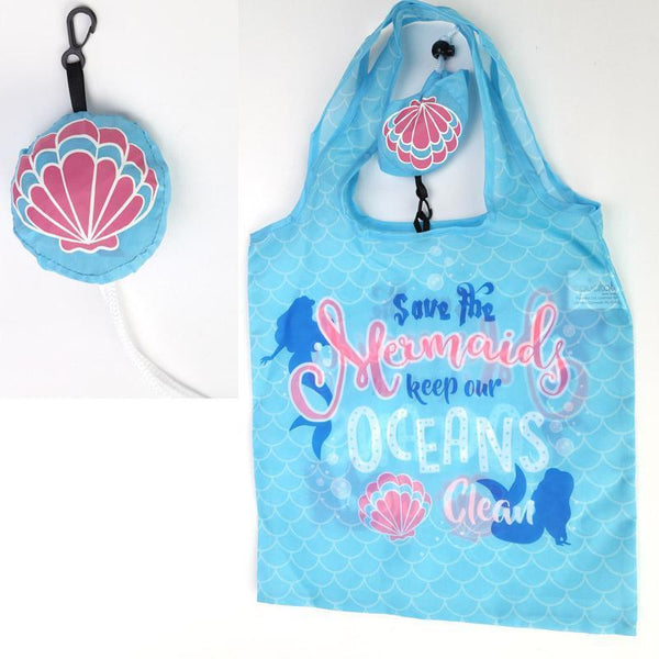 Gift Bag - Foldable Reusable Eco Friendly Shopping Bag - Mermaid Enchanted Seas