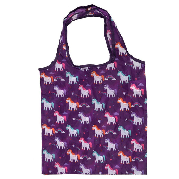 Gift Bag - Foldable Reusable Eco Friendly Shopping Bag - Rainbow Unicorn