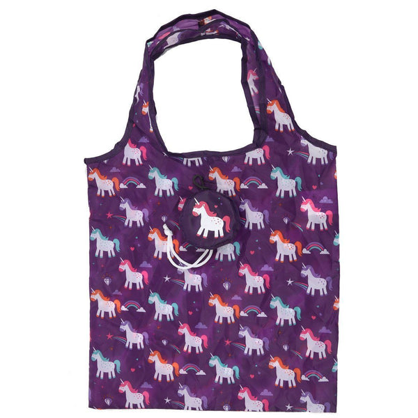 Gift Bag - Foldable Reusable Eco Friendly Shopping Bag - Rainbow Unicorn