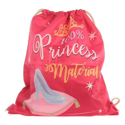 Gift Bag - Handy Cotton Drawstring PE Gym School Bag - Princess