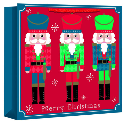 Gift Bag - Jumbo Christmas Gift Bag - Nutcracker Soldiers