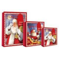 Gift Bag - Merry Christmas Design Gift Bag 22 X 10 X 25cm - Santa & Sack Med