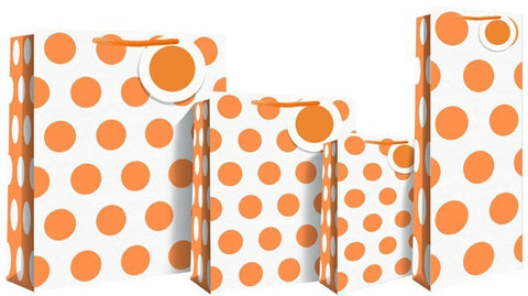 Gift Bag - Neon Orange Gift Bag - Medium Size 21 X 10 X 25cm