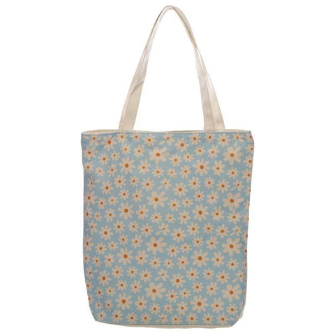 Gift Bag - Oopsie Daisy Design Cotton Bag With Zip & Lining