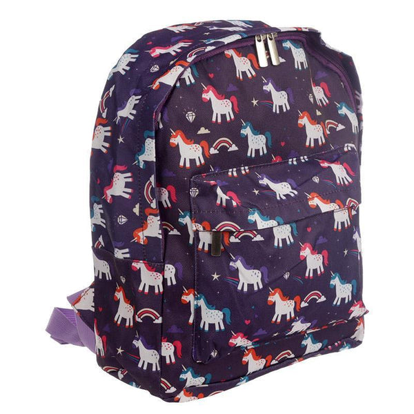 Gift Bag - Rainbow Unicorn Design Rucksack 31 X 27 X 10cm - Backpack