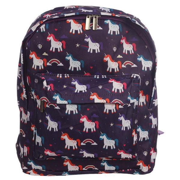 Gift Bag - Rainbow Unicorn Design Rucksack 31 X 27 X 10cm - Backpack