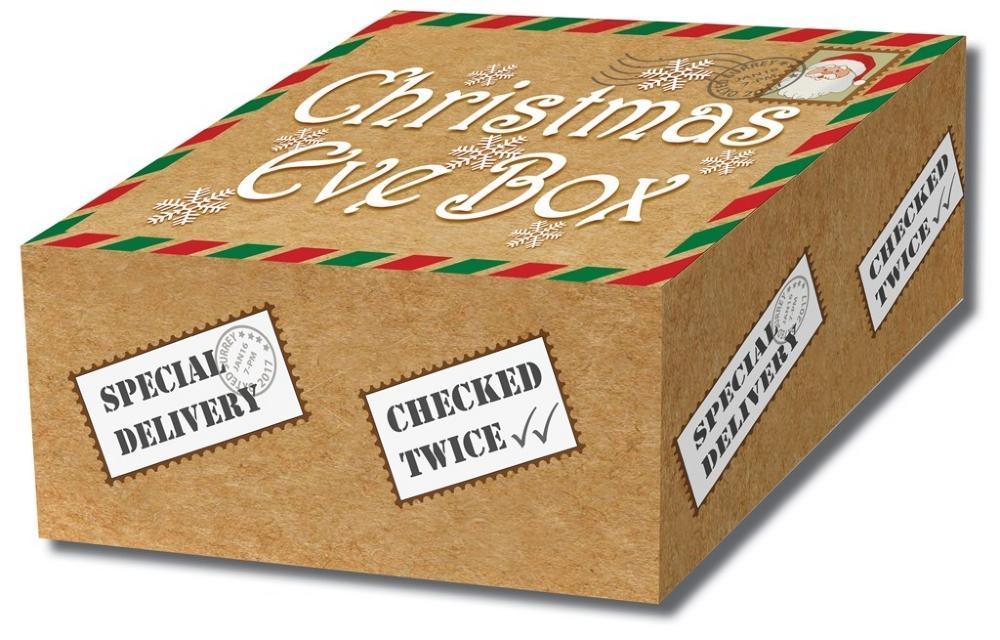 Gift Box - Christmas Eve Box - Festive Parcel Design Xmas Eve Box