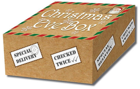 Gift Box - Christmas Eve Box - Festive Parcel Design Xmas Eve Box