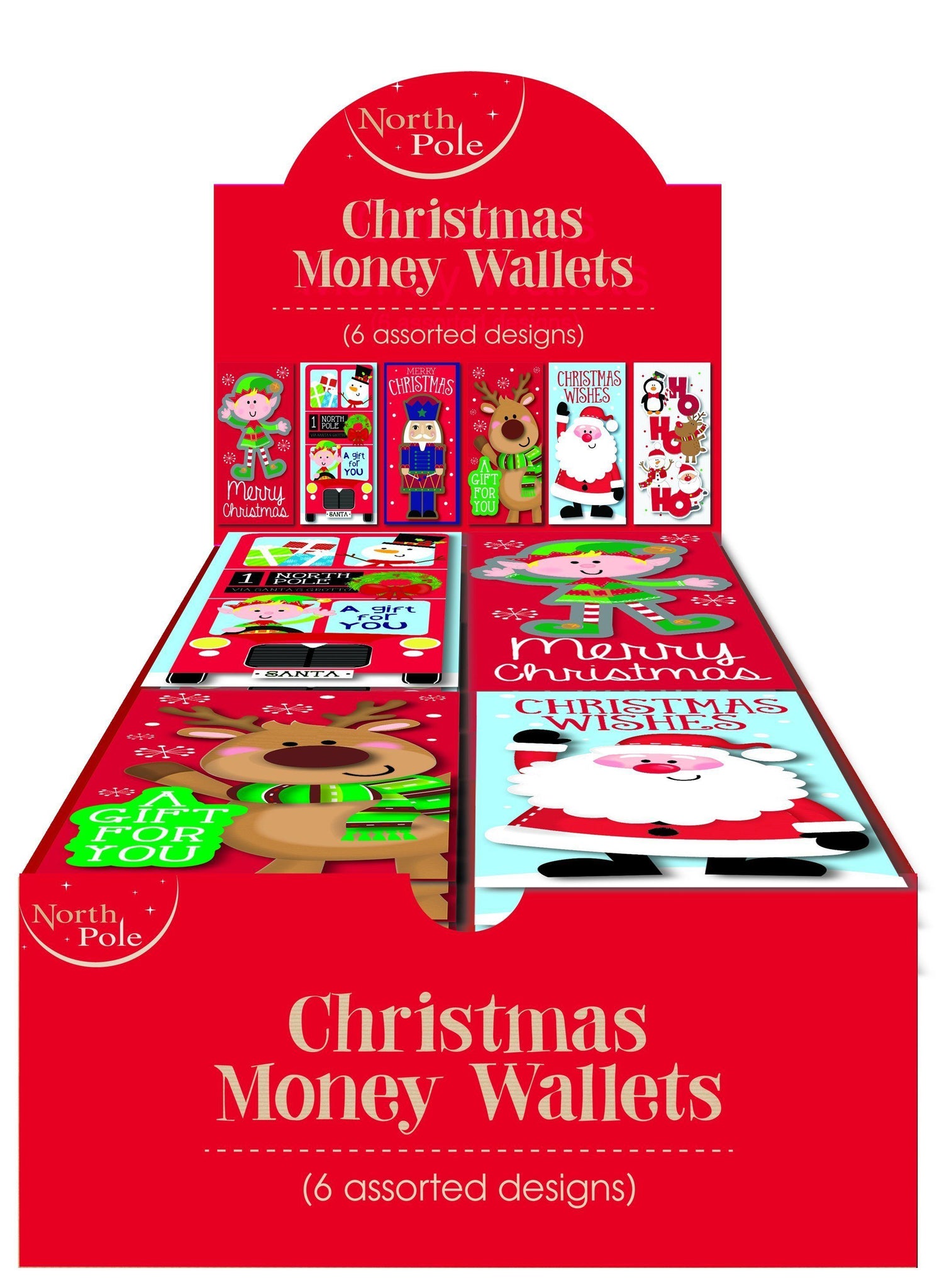 Gift Card - Money Or Gift Card Wallet & Envelope - Assorted Christmas Design(s) - Large