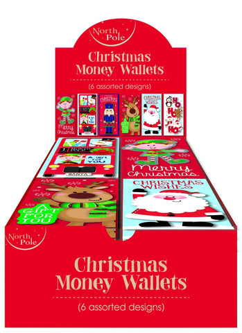 Gift Card - Money Or Gift Card Wallet & Envelope - Assorted Christmas Design(s) - Large