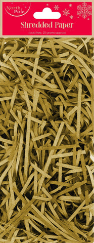 Gift Wrap - Glimmer Shredded Tissue - Metallic GOLD FOIL SHRED TISSUE