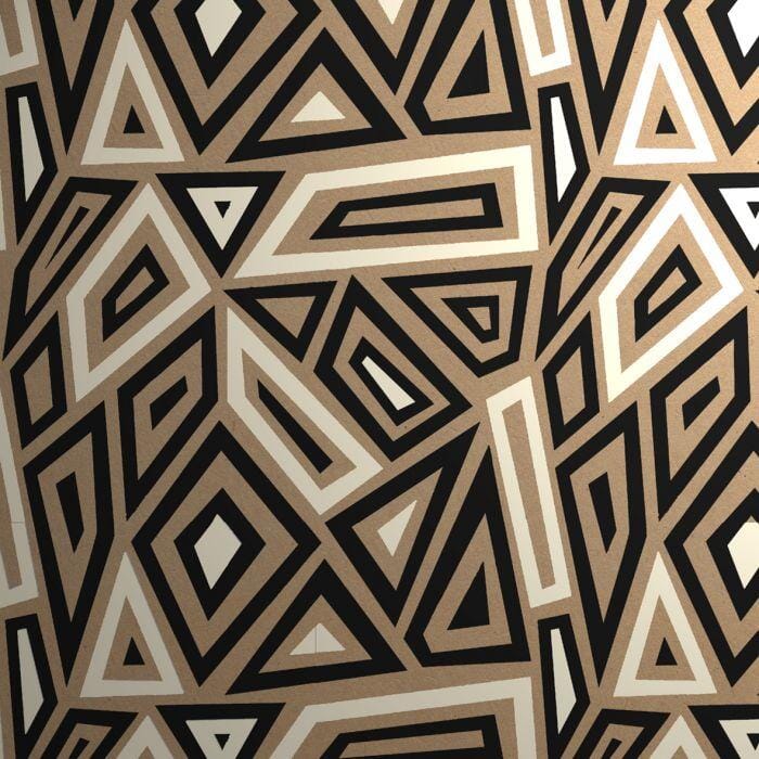 Gift Wrap - Kraft Paper Gift Wrap Pack 1 Roll - 2M - Geo Shards Design